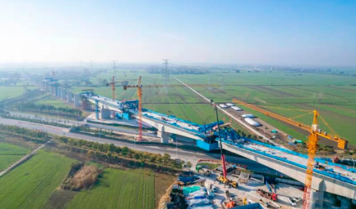 淮宿蚌城际铁路跨宿州西外环项目加快推进